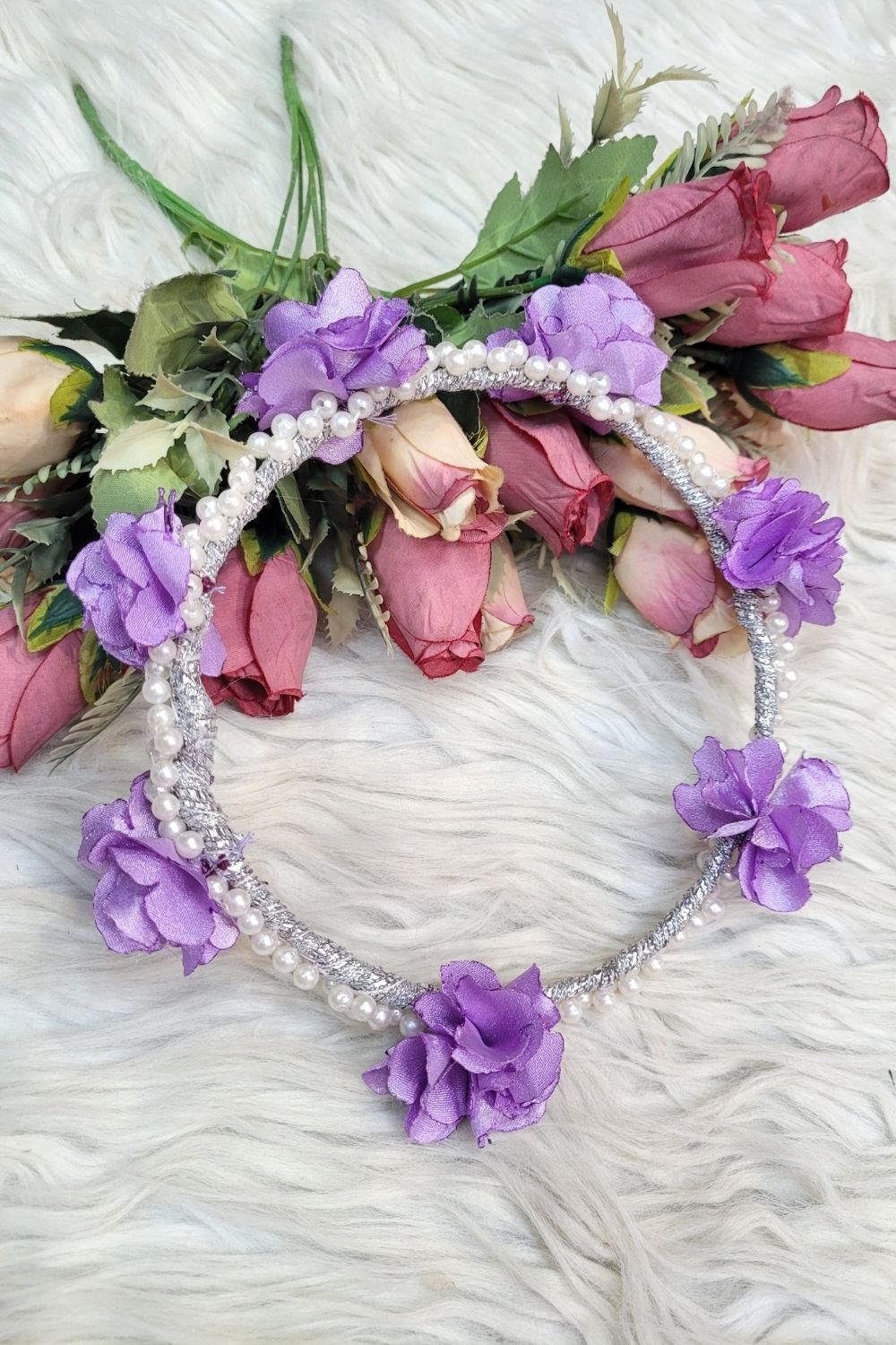Lavender Pearl Tiara