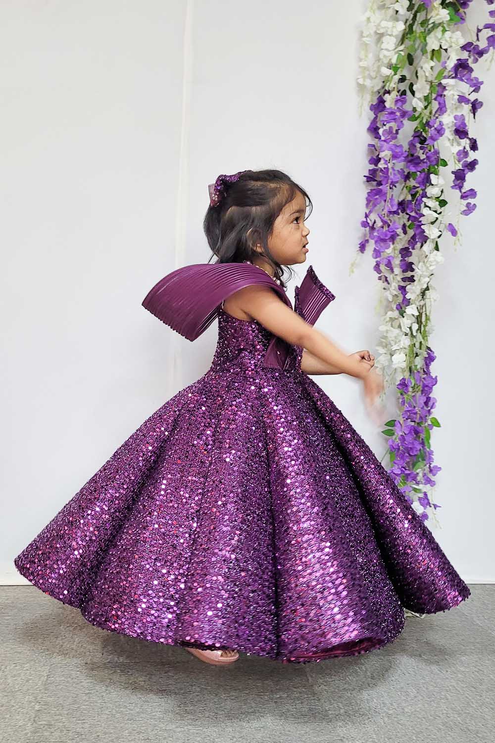 Wine Princess Ball Gown