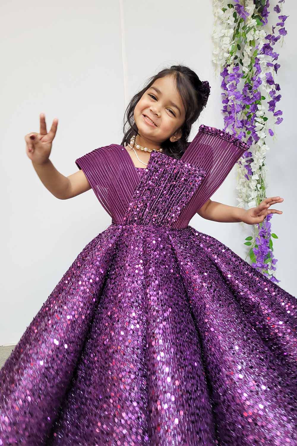 Wine Princess Ball Gown