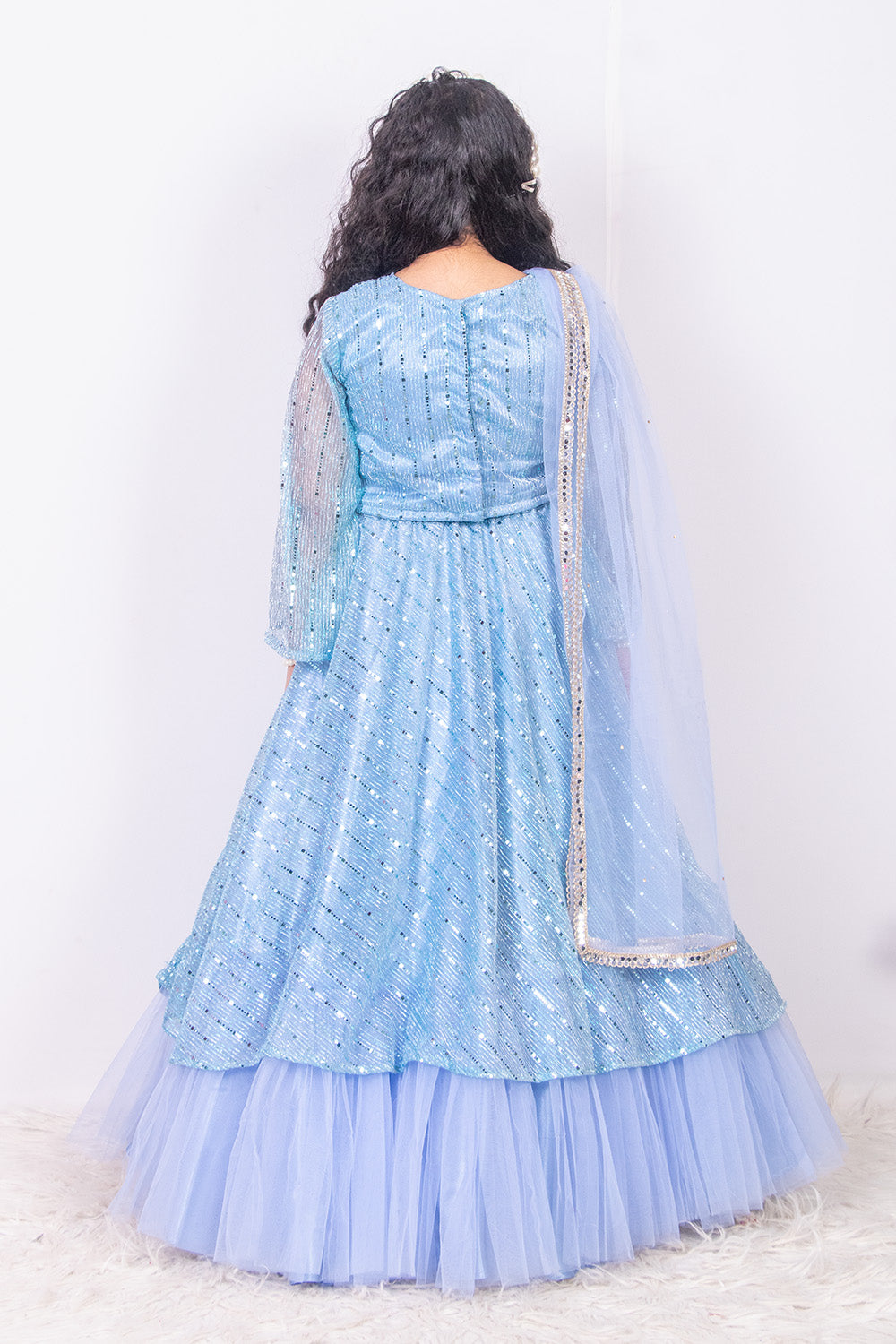Sky Blue Moonlight Lehenga Set