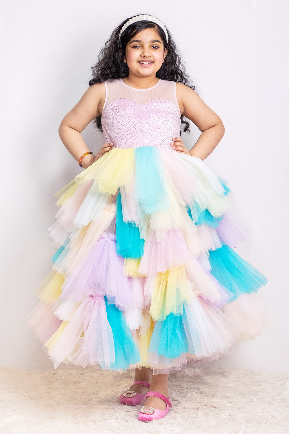 Colorful Flared Dress