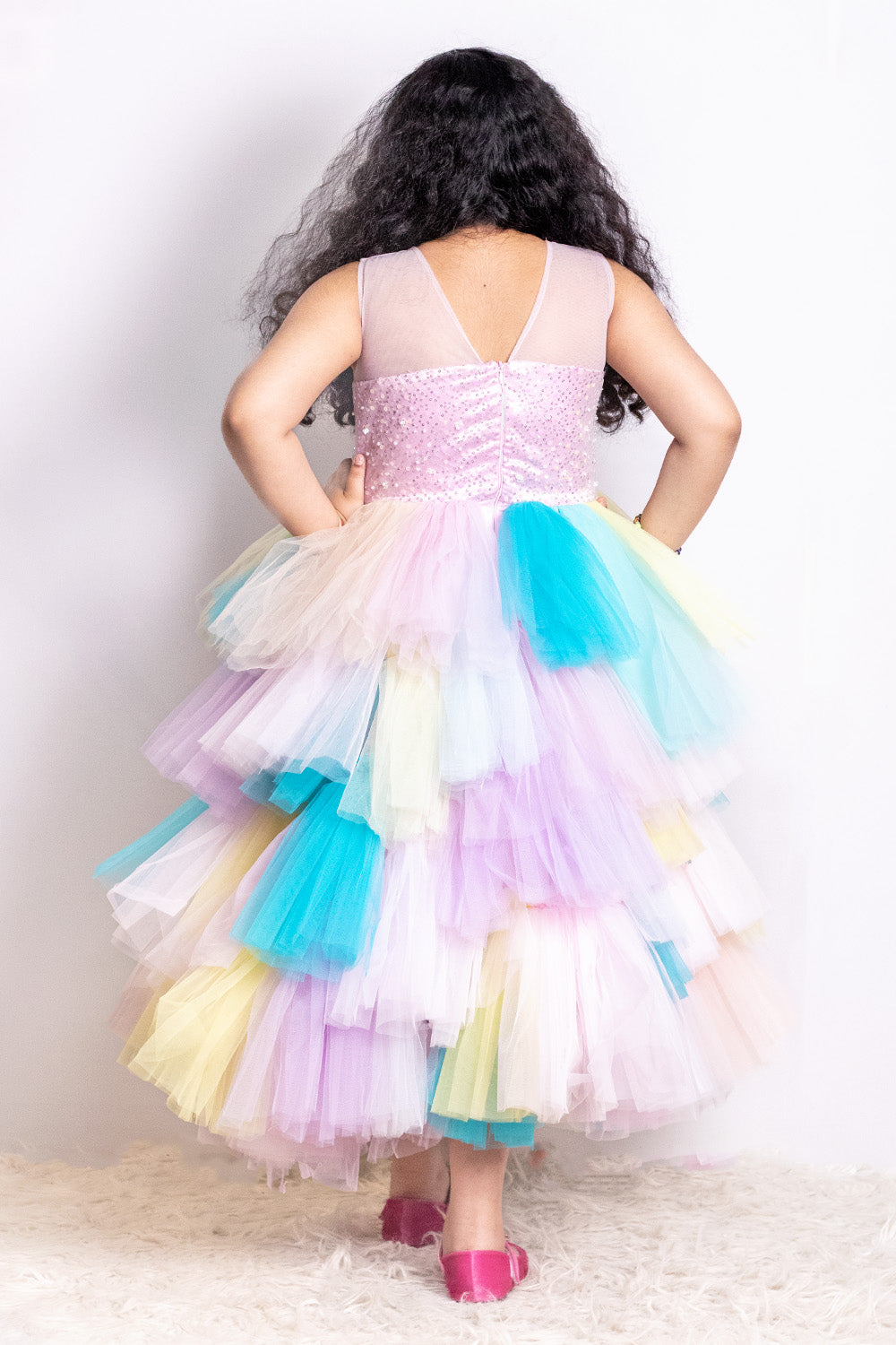 Colorful Flared Dress