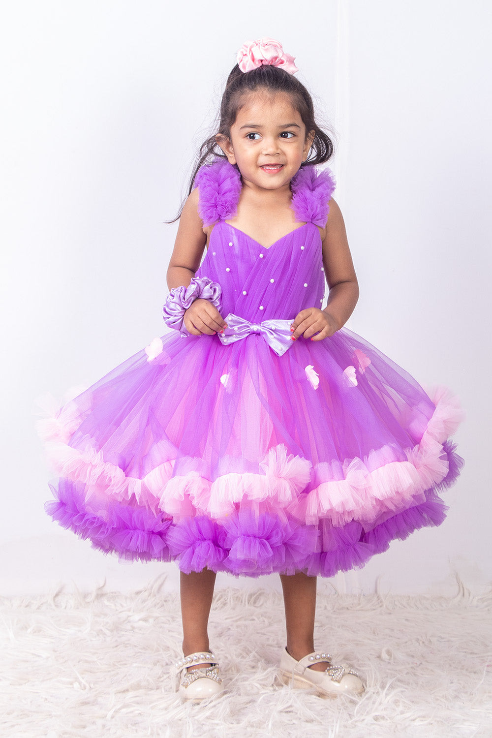 Purple and Pink Butterfly Dress