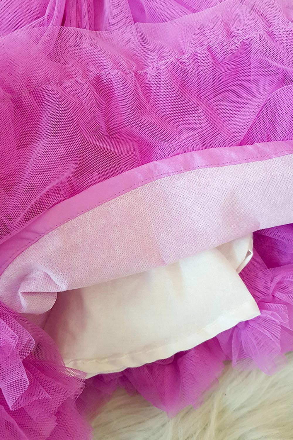 Lavender Ruffled Butterfly Dress