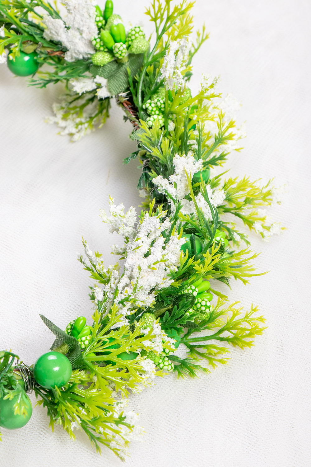 Green Floral Tiara