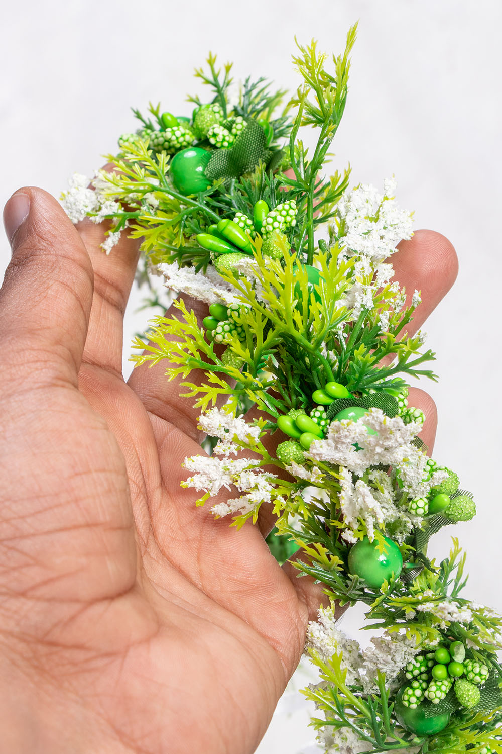 Green Floral Tiara