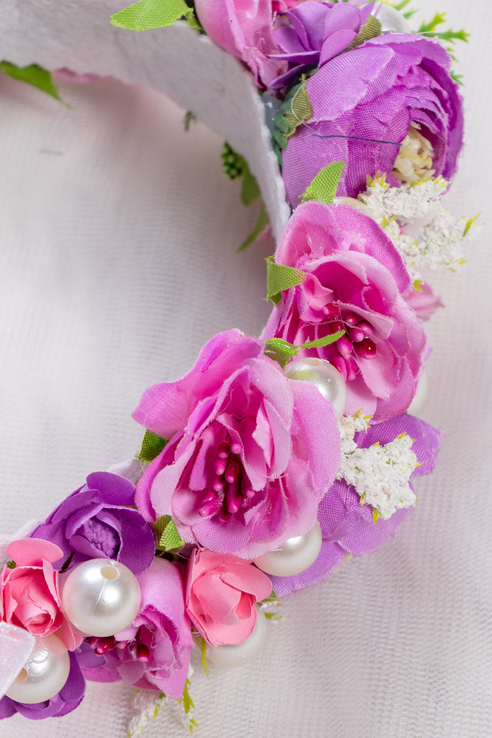 Lavender and Pink Floral Tiara