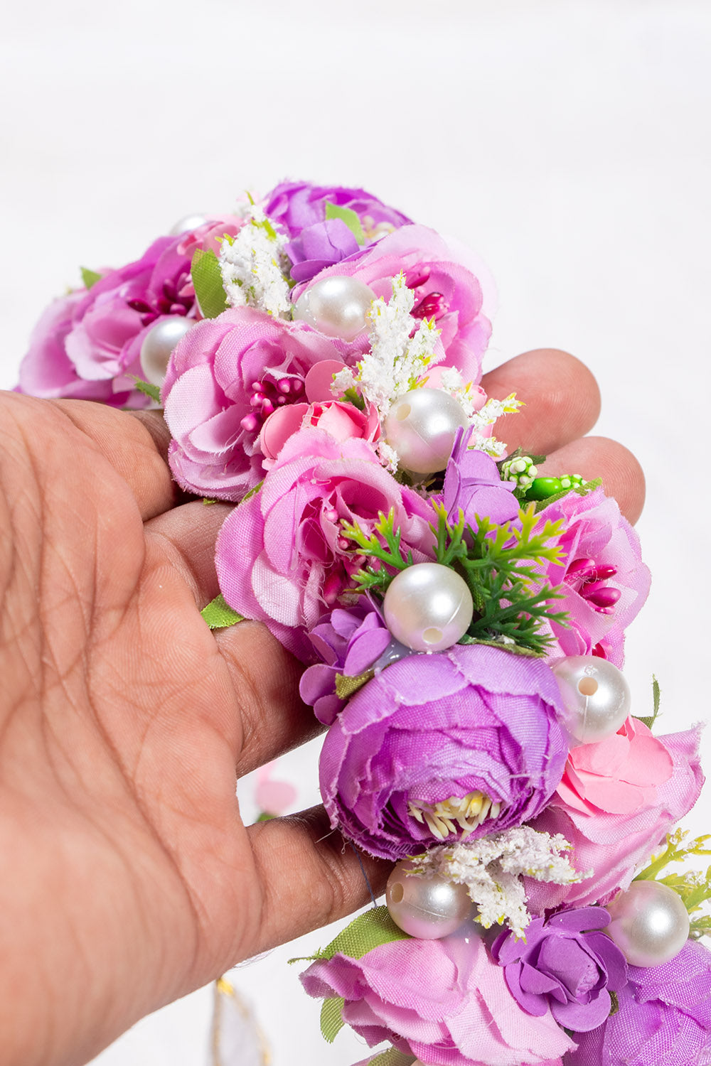 Lavender and Pink Floral Tiara