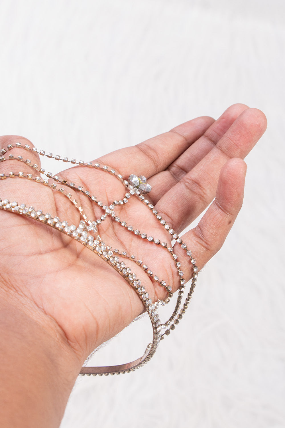 Silver Mathapatti Headpiece