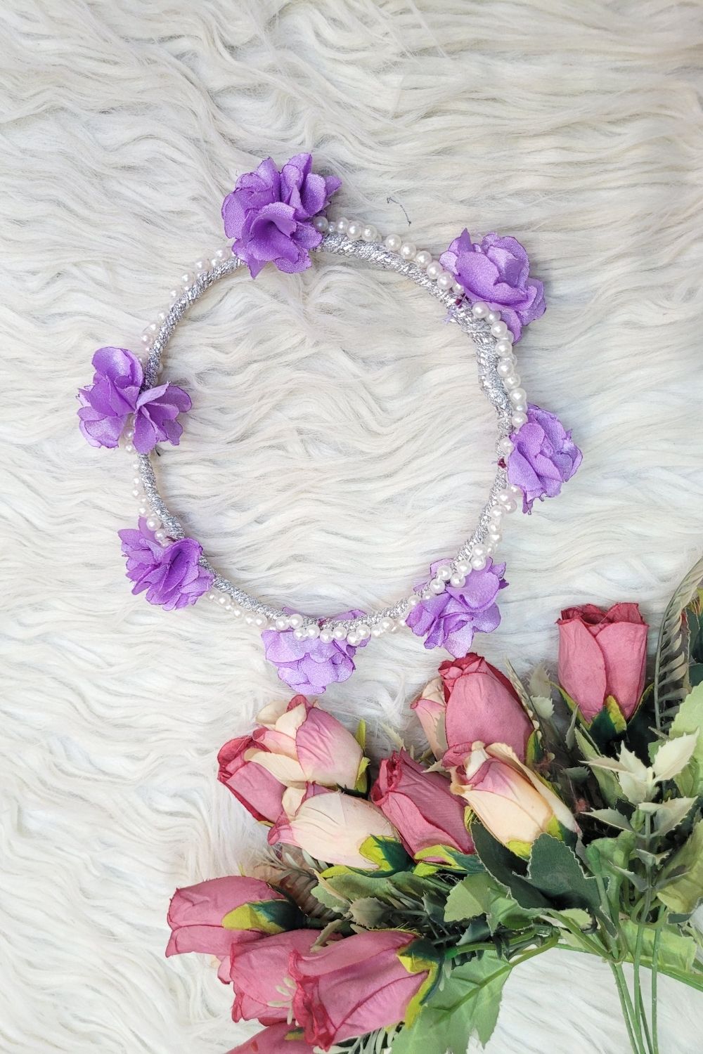 Lavender Pearl Tiara