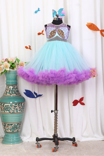 Hand Embroidered Mermaid Dress