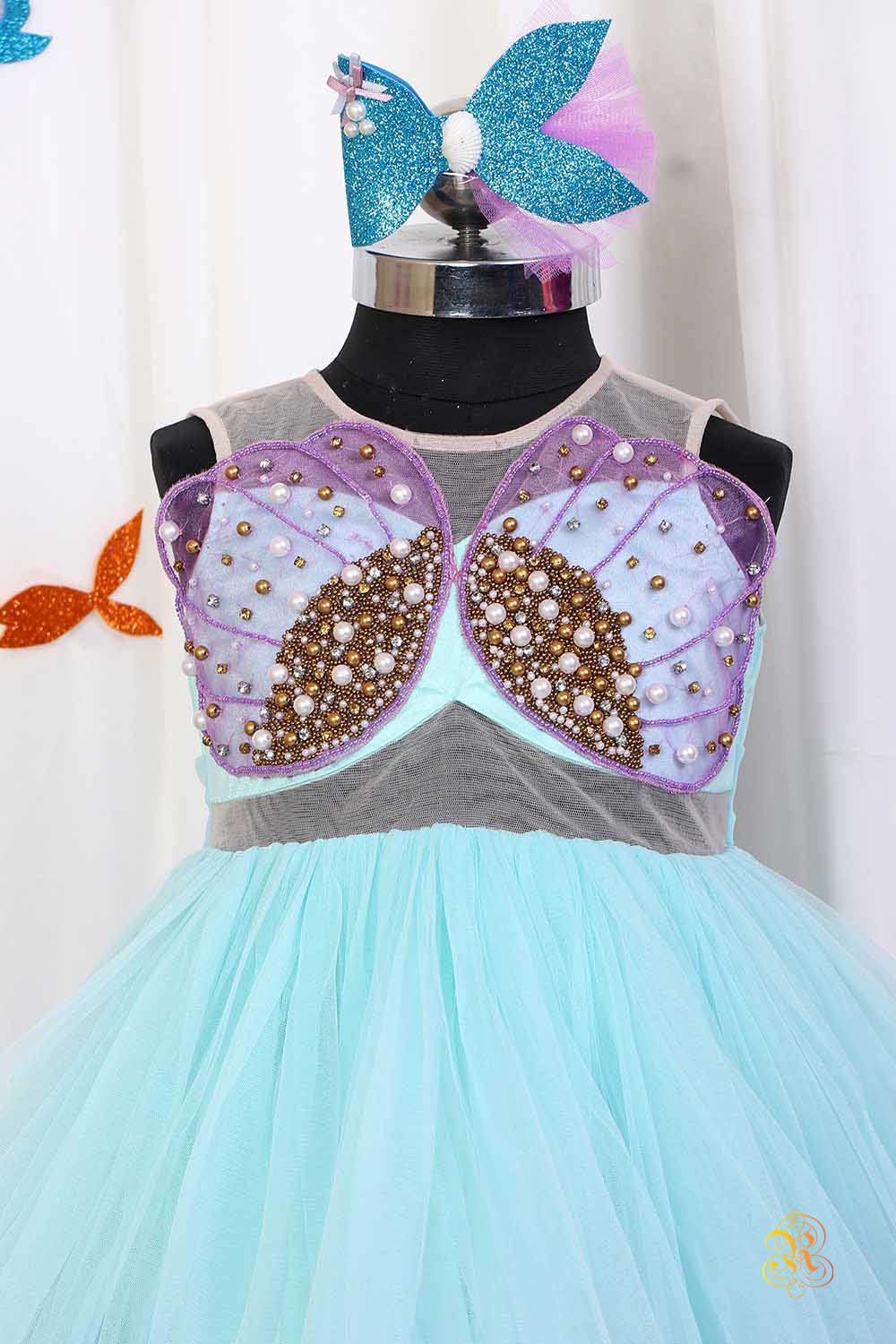 Hand Embroidered Mermaid Dress