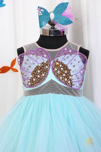 Hand Embroidered Mermaid Dress