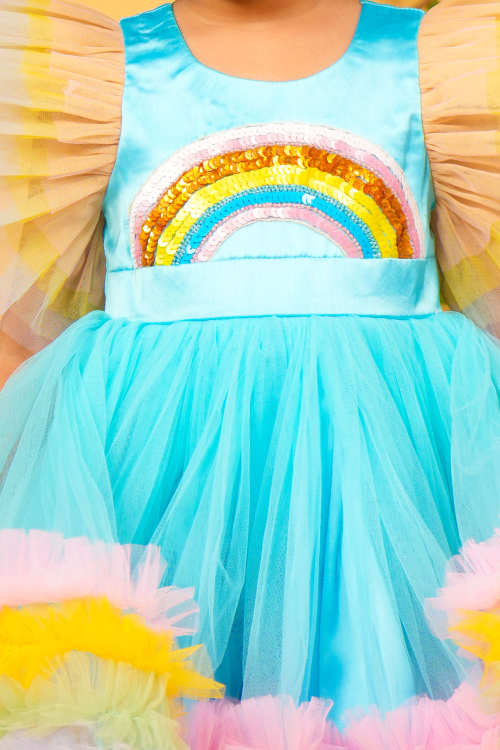 Unicorn Theme Rainbow Birthday Dress