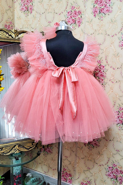 Pink Butterfly Dress