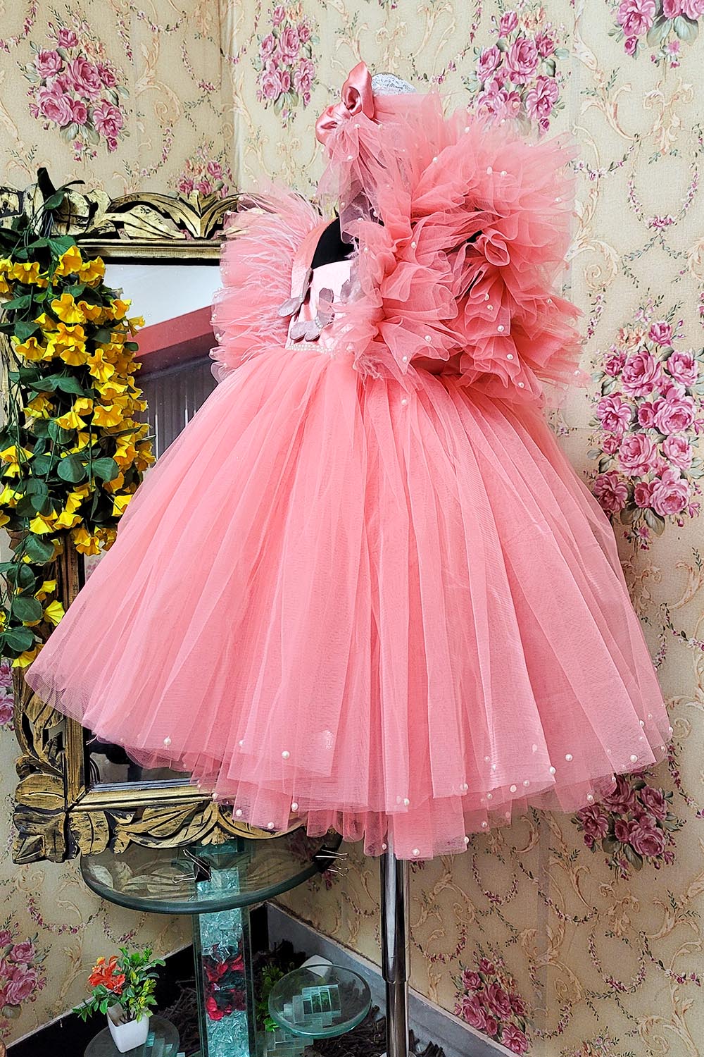 Pink Butterfly Dress
