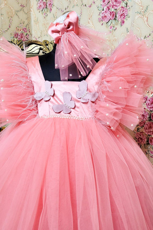 Pink Butterfly Dress