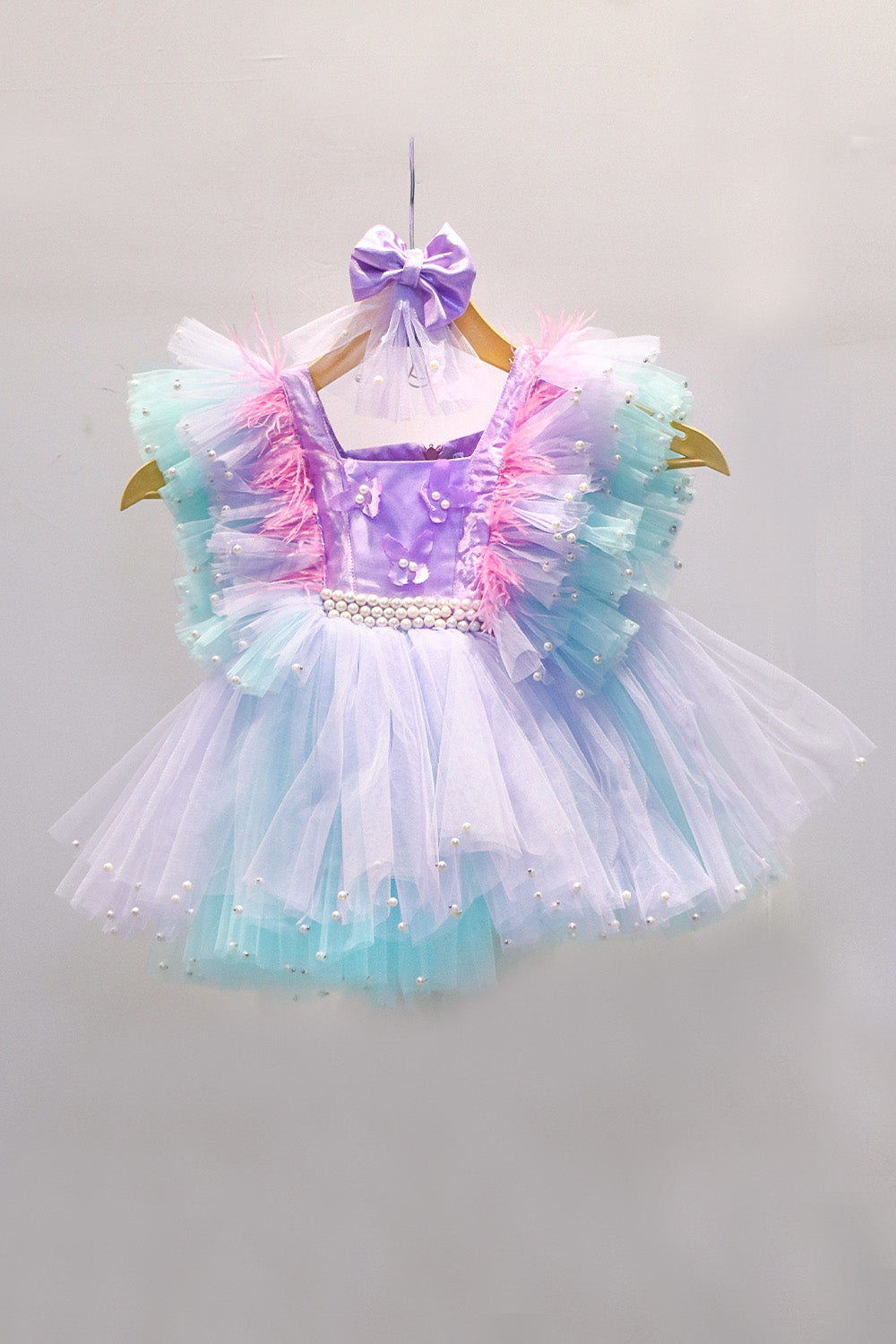 Lavender and Blue Butterfly Dress