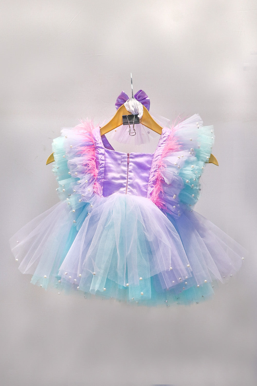 Lavender and Blue Butterfly Dress
