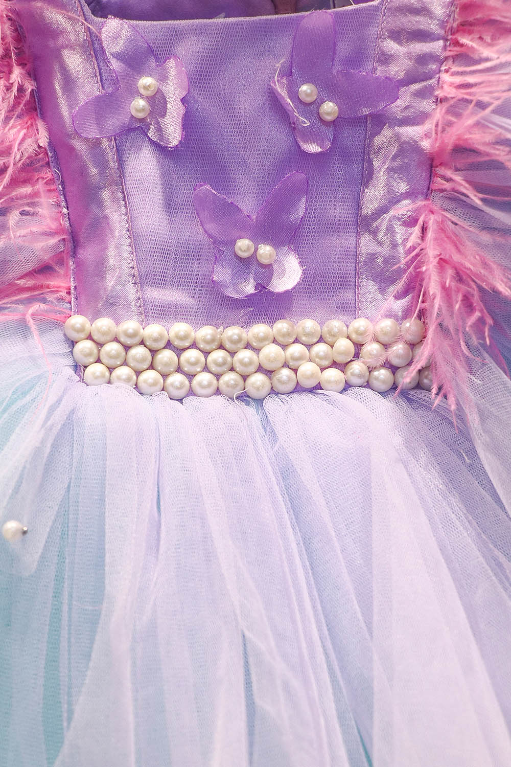 Lavender and Blue Butterfly Dress