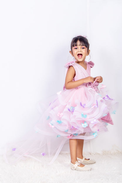 Pastel Pink Butterfly Dress