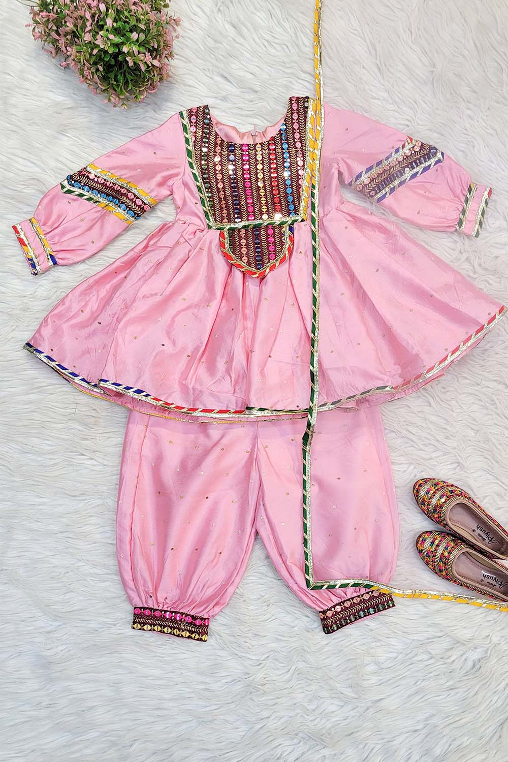 Pink and Vine Patiala Suit