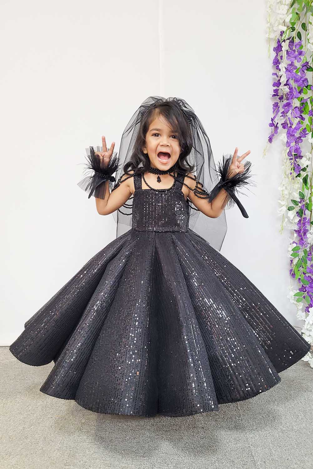 Black Ball Gown with Accessories