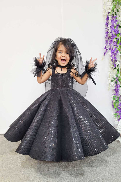 Black Ball Gown with Accessories