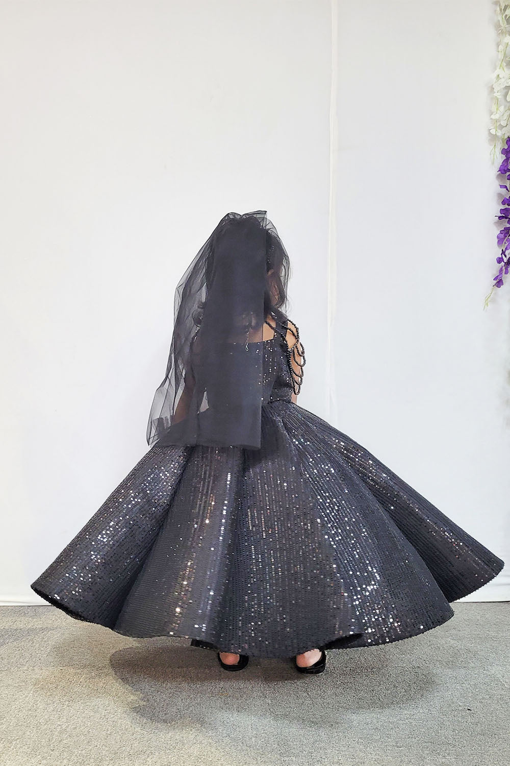 Black Ball Gown with Accessories