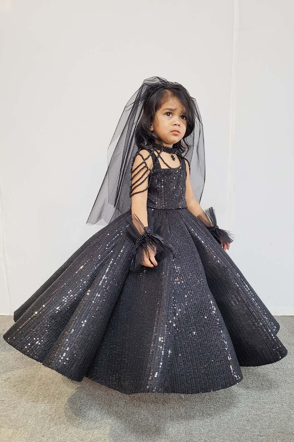 Black Ball Gown with Accessories