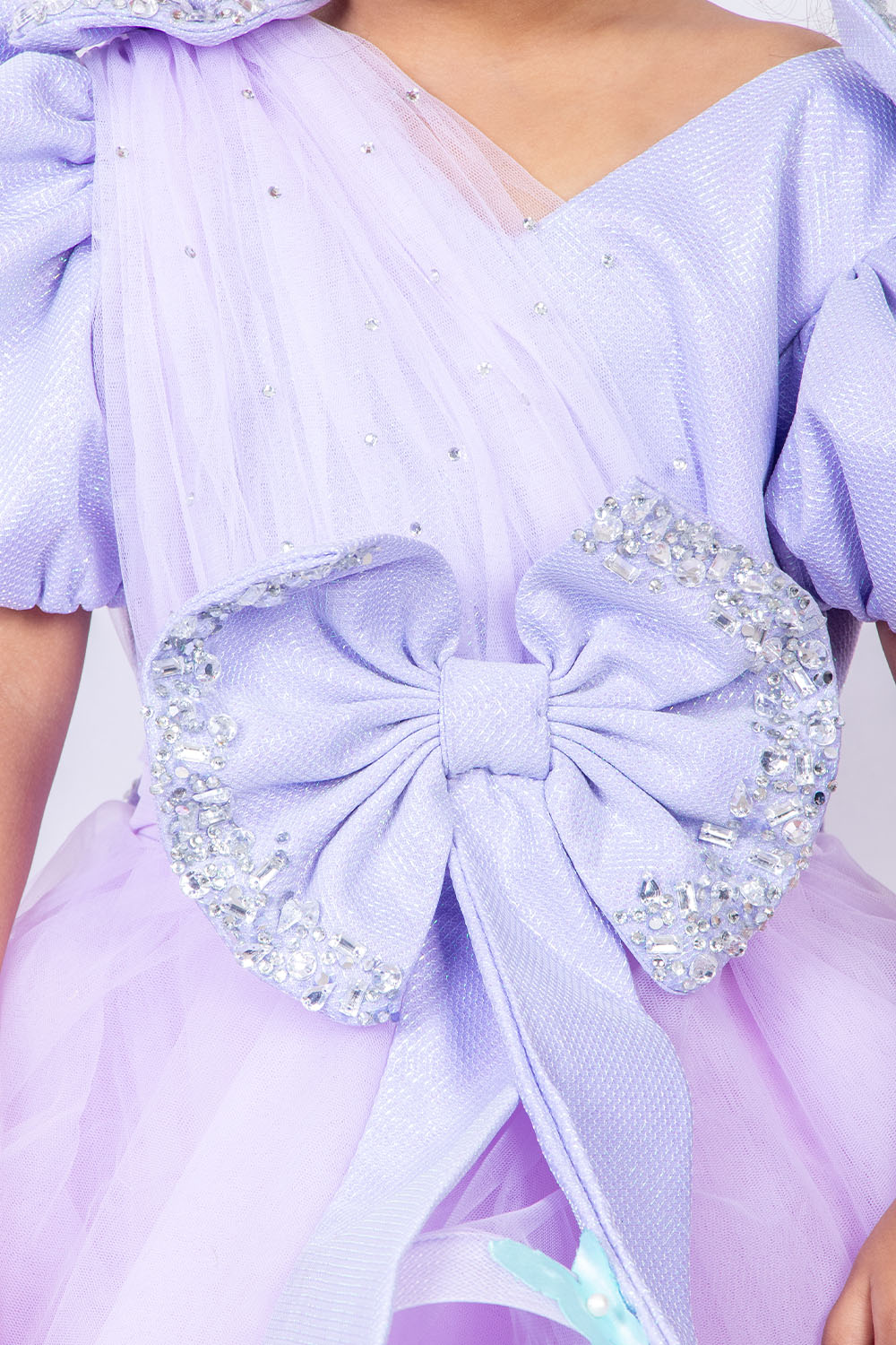 Lavender Shimmer Butterfly Dress