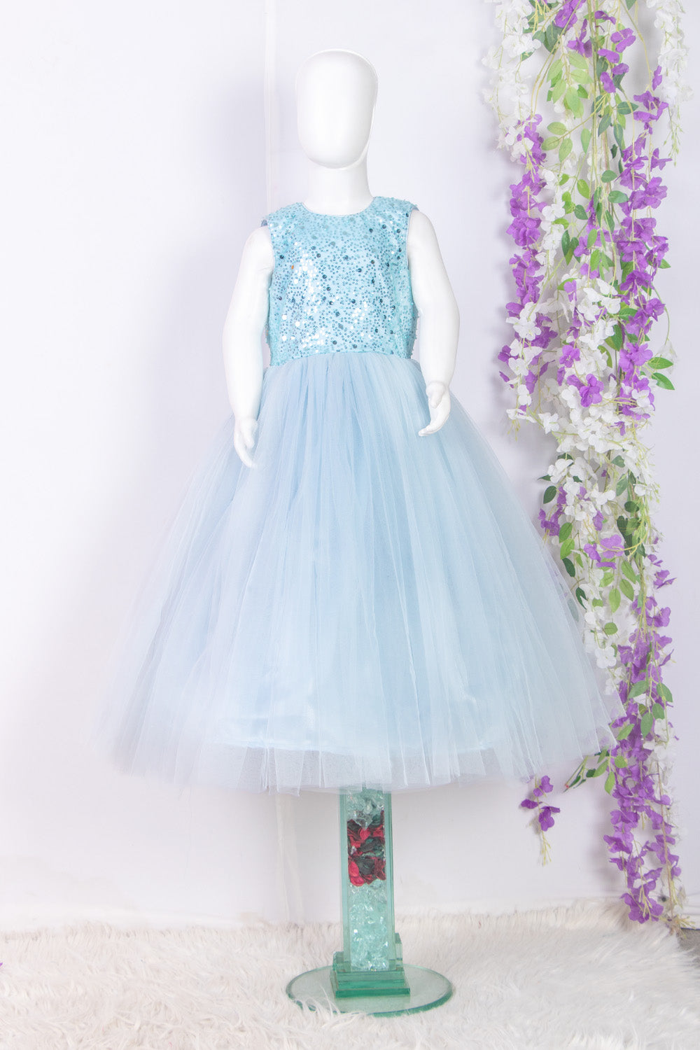 Powder Blue 7 In 1 Gown