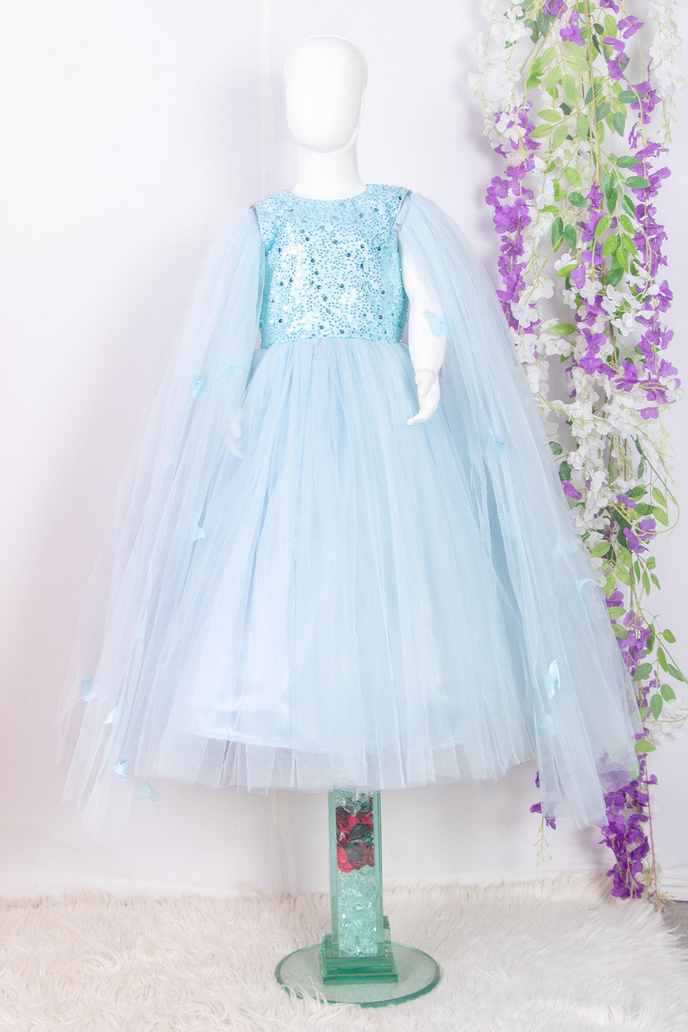 Powder Blue 7 In 1 Gown