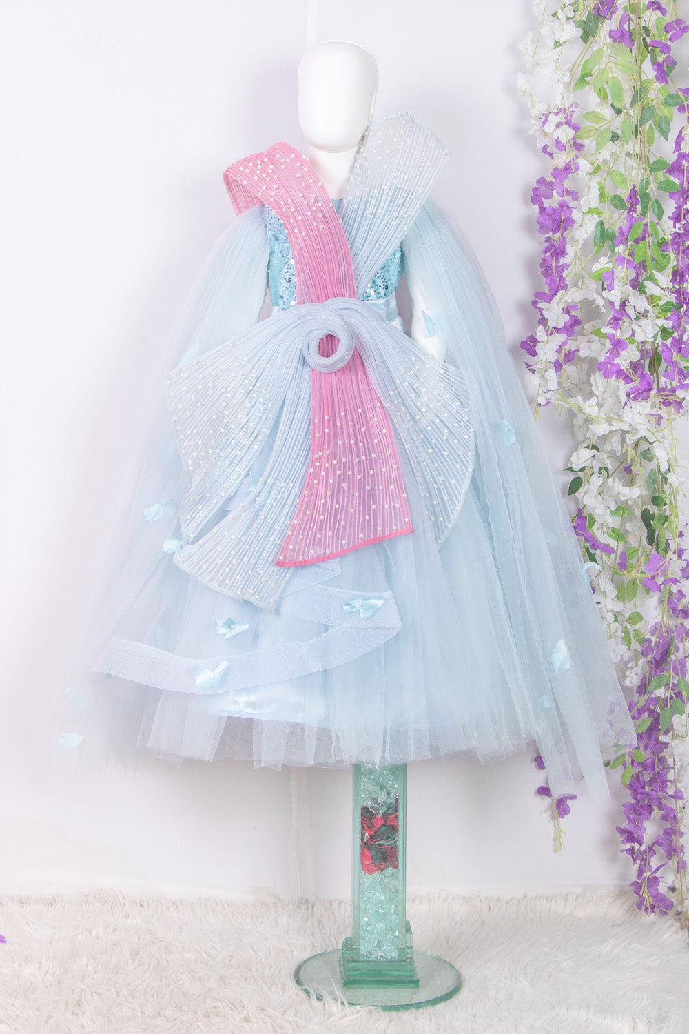 Powder Blue 7 In 1 Gown