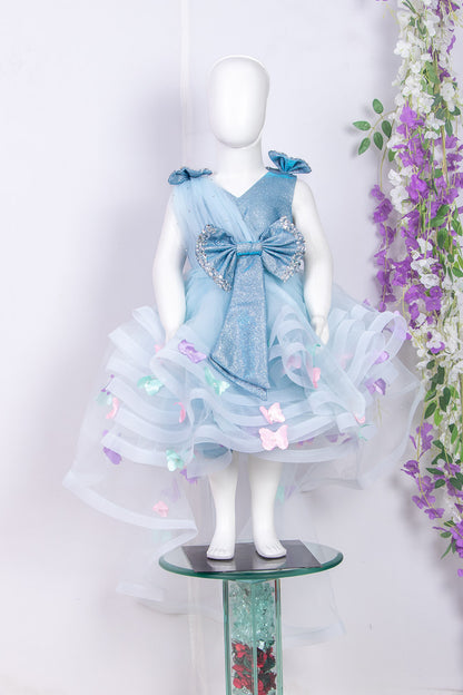Powder Blue Butterfly Dress