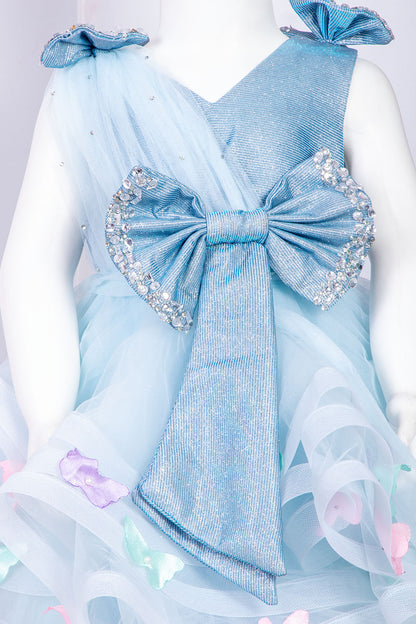 Powder Blue Butterfly Dress