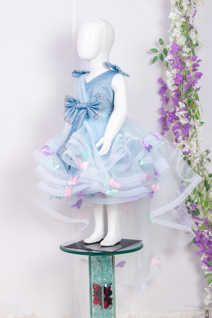 Powder Blue Butterfly Dress