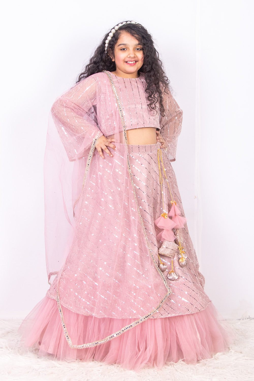 Pastel Pink Moonlight Lehenga Set