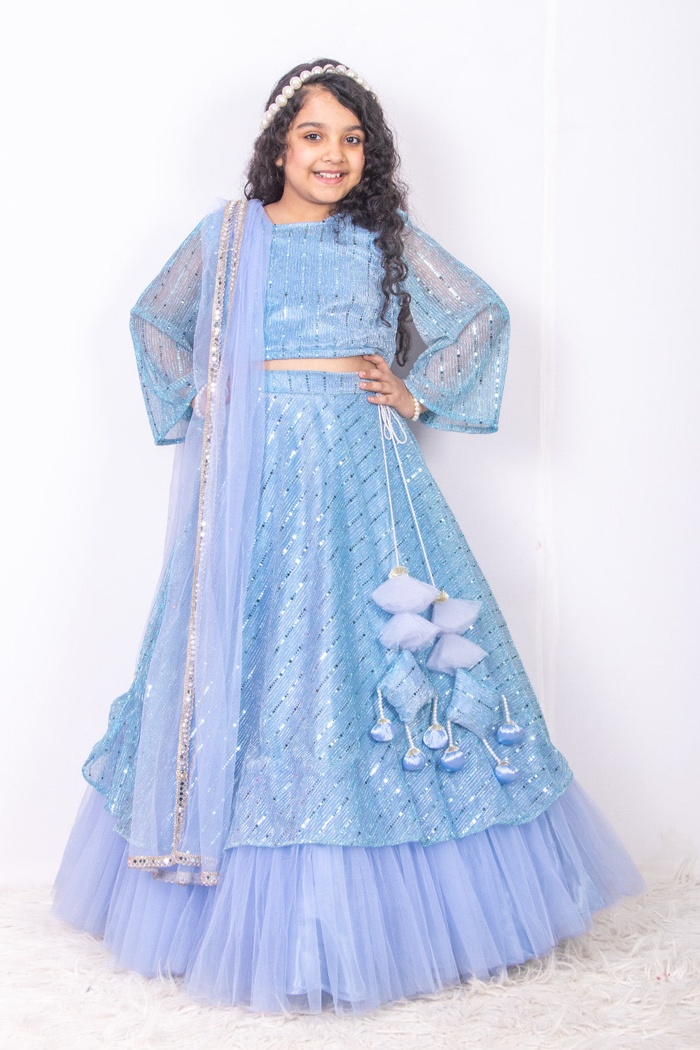Sky Blue Moonlight Lehenga Set