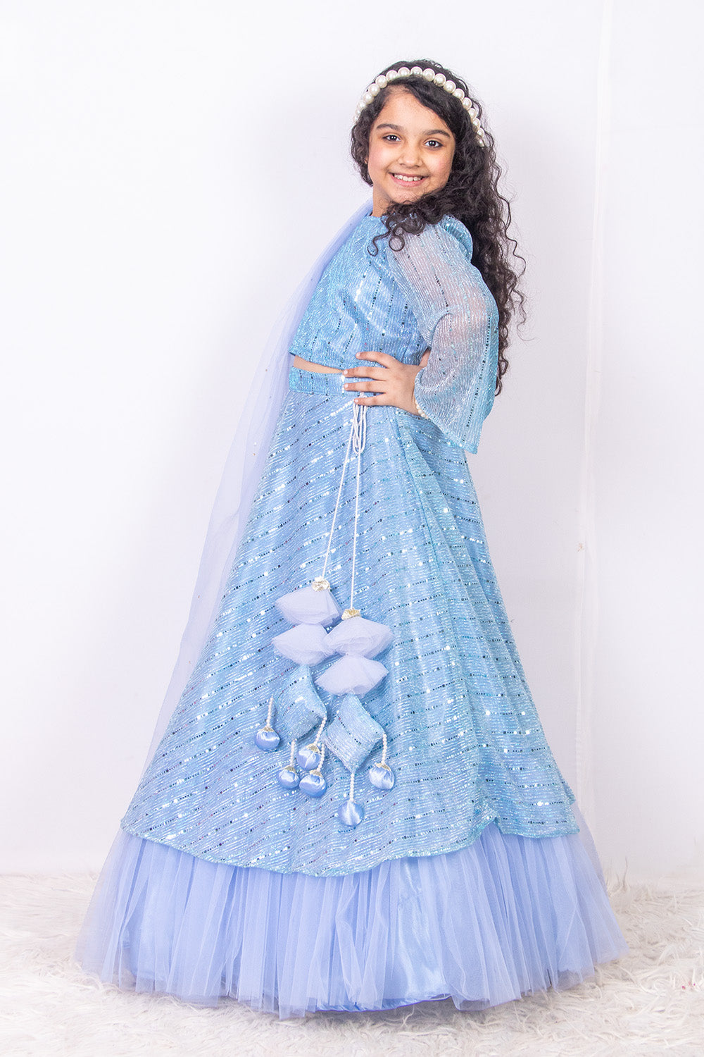 Sky Blue Moonlight Lehenga Set