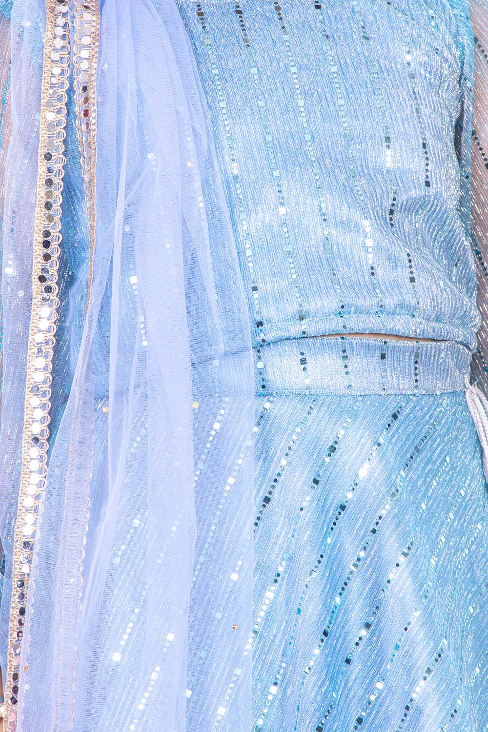 Sky Blue Moonlight Lehenga Set