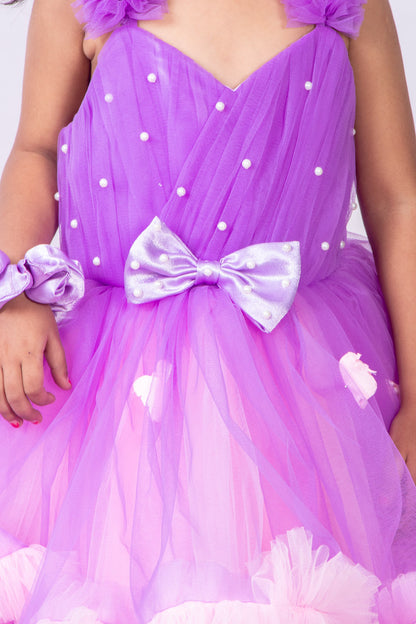 Purple and Pink Butterfly Dress