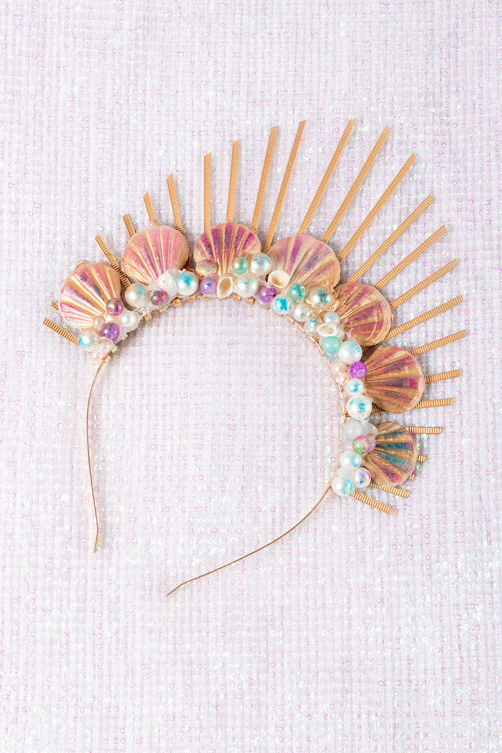 Pink Ocean Mermaid Crown