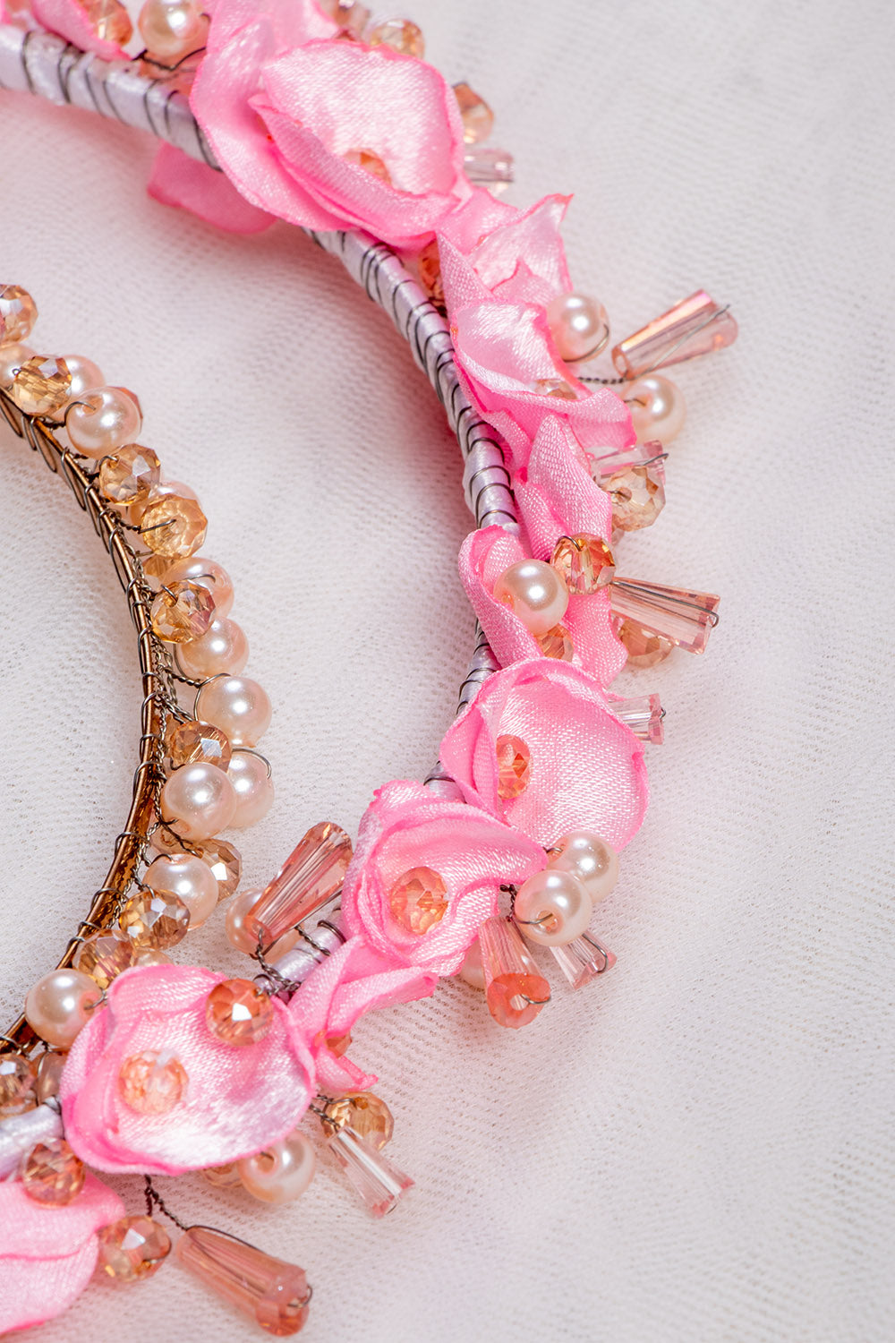 Pink Floral Crown