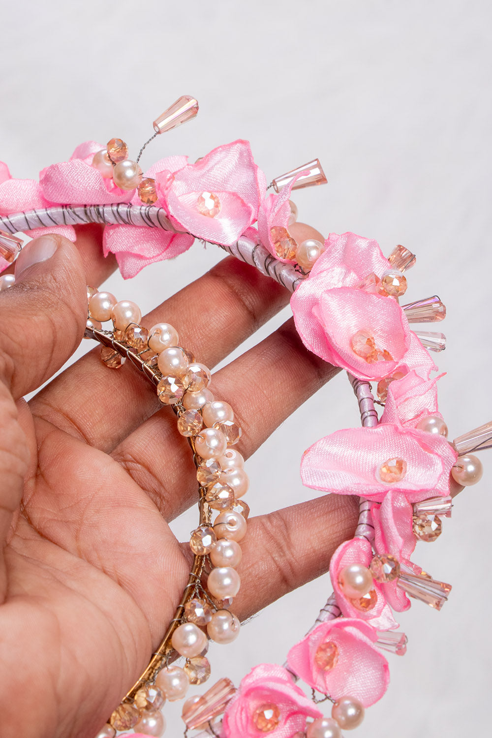Pink Floral Crown