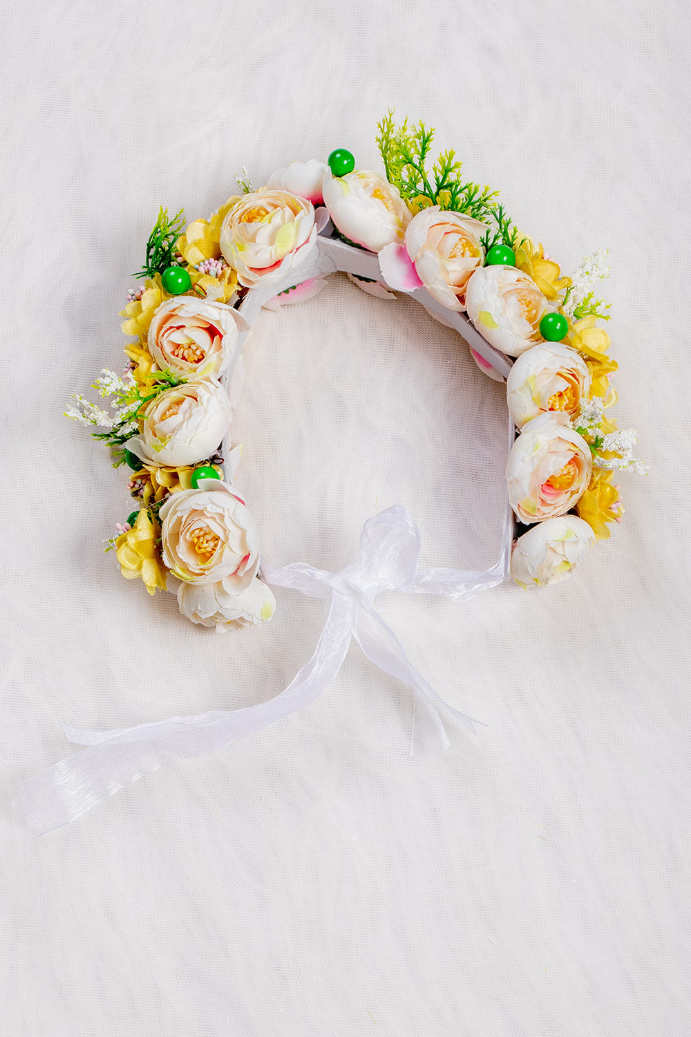 Yellow Floral Tiara