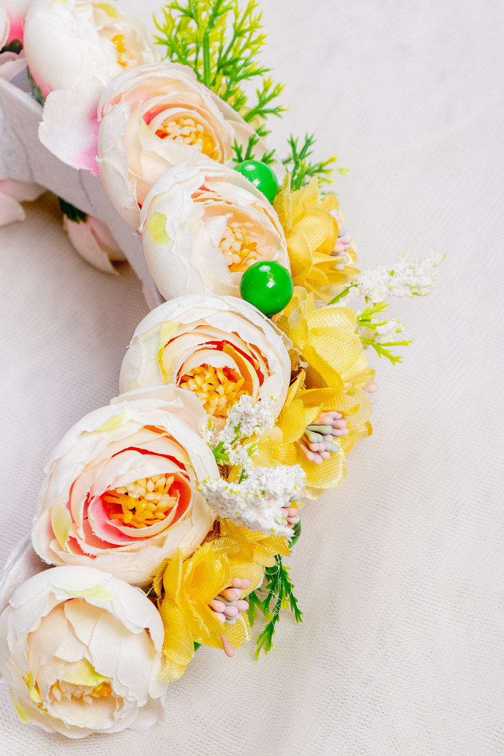 Yellow Floral Tiara