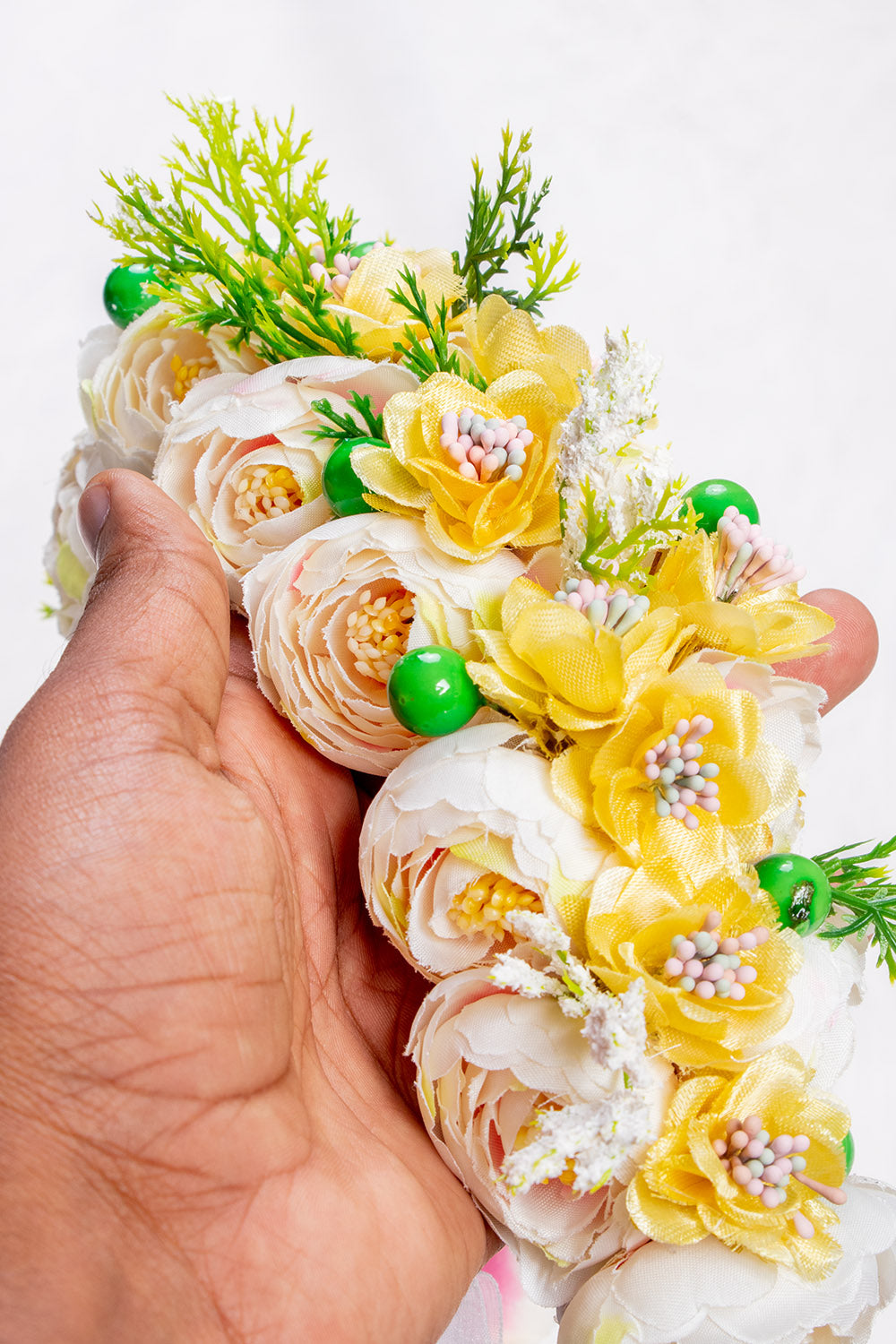 Yellow Floral Tiara