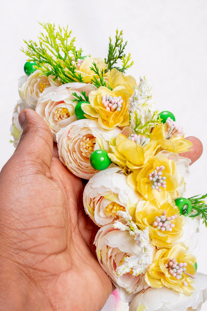 Yellow Floral Tiara