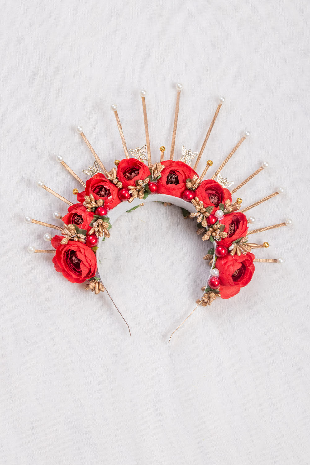Red Flower Crown